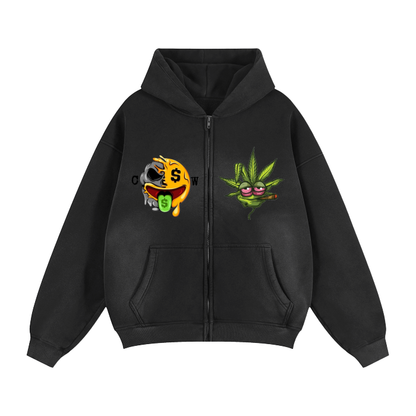 Lazy Leaf Currency Wax Hoodie